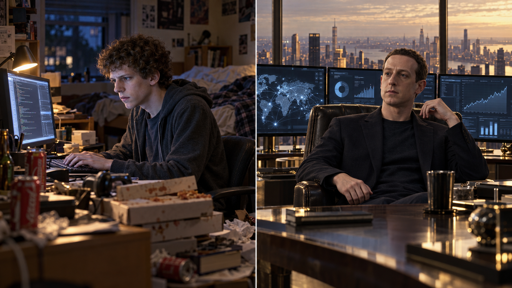 The Social Network vs. Reckoning – Facebook: De 2004 à 2026